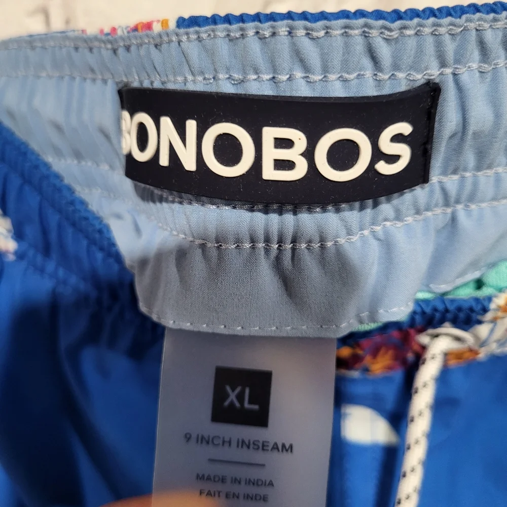 Bonobos Blue Floral Swim Trunks